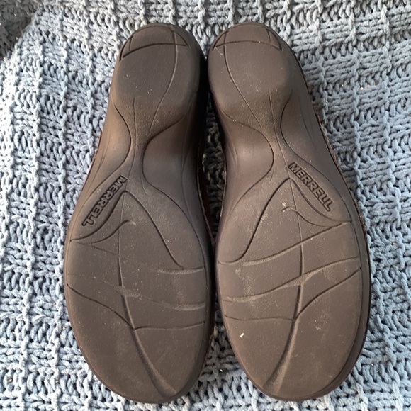 MERREL Dark Leather Booties Size 9 - Picture 6 of 11